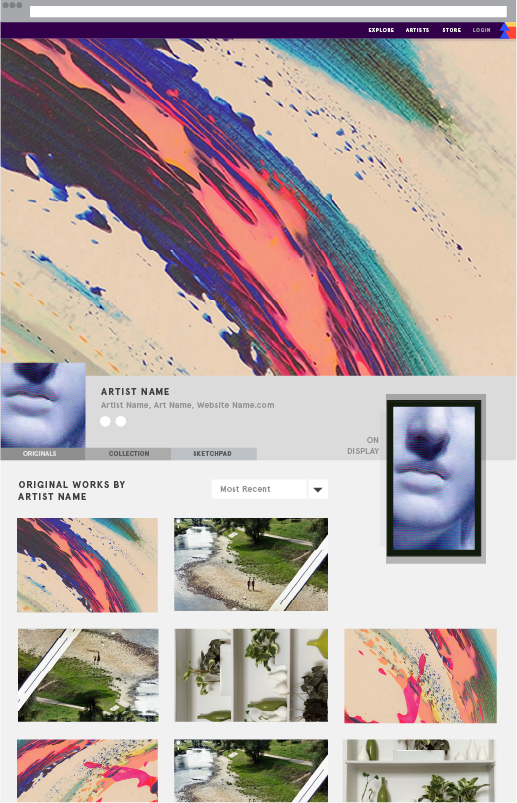 Electric Objects — artist page