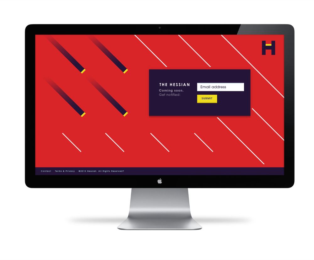 Hessian launch site on a desktop monitor
